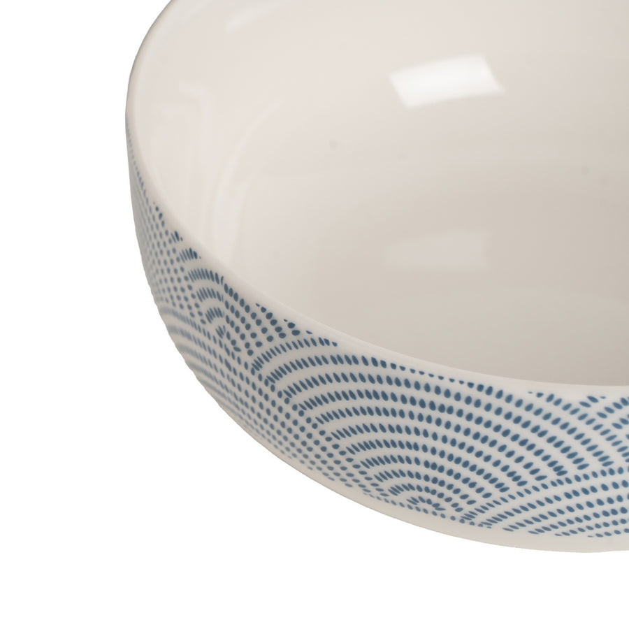 BOWL ORIENTAL BLANCO-AZUL PORCELANA 15,50 X 15,50 X 5,50 CM