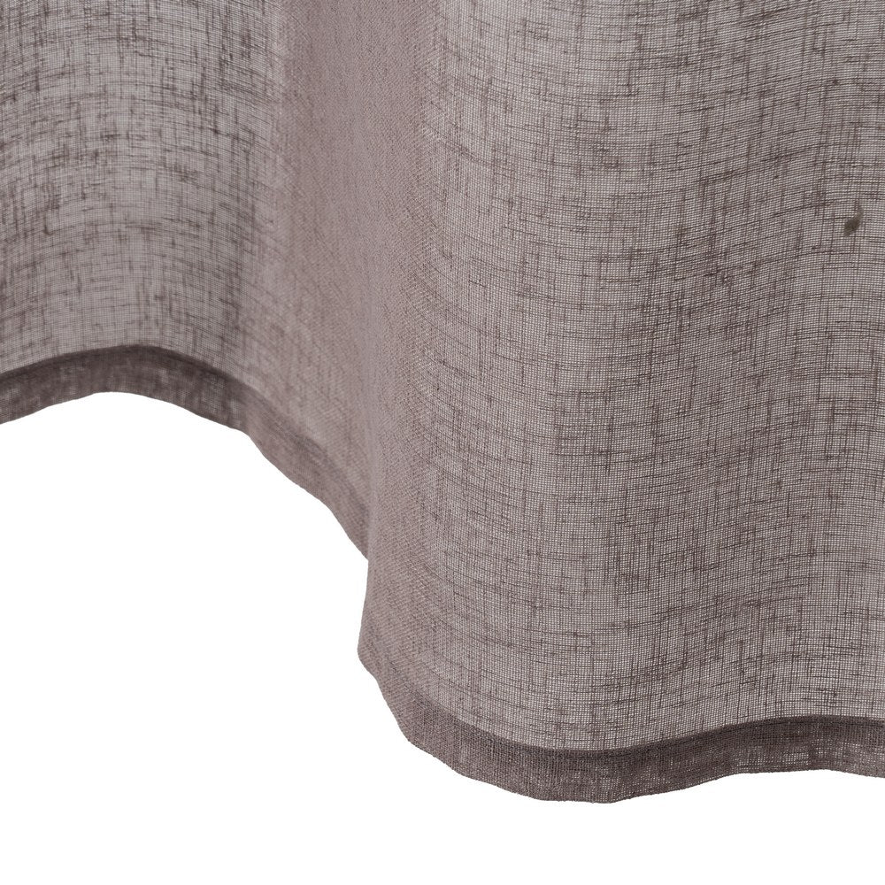 TAUPE POLYESTER DECORATIVE CURTAIN 140 X 260 CM