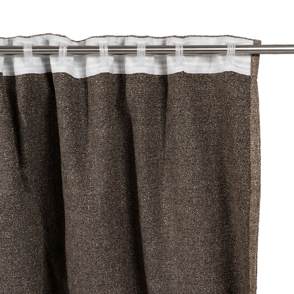 CORTINA TIERRA POLIESTER DECORACIÓN 140 X 260 CM