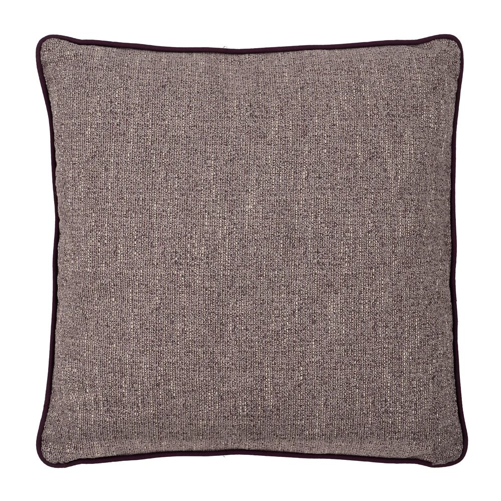 COJÍN MALVA POLIESTER DECORACIÓN 55 X 55 CM