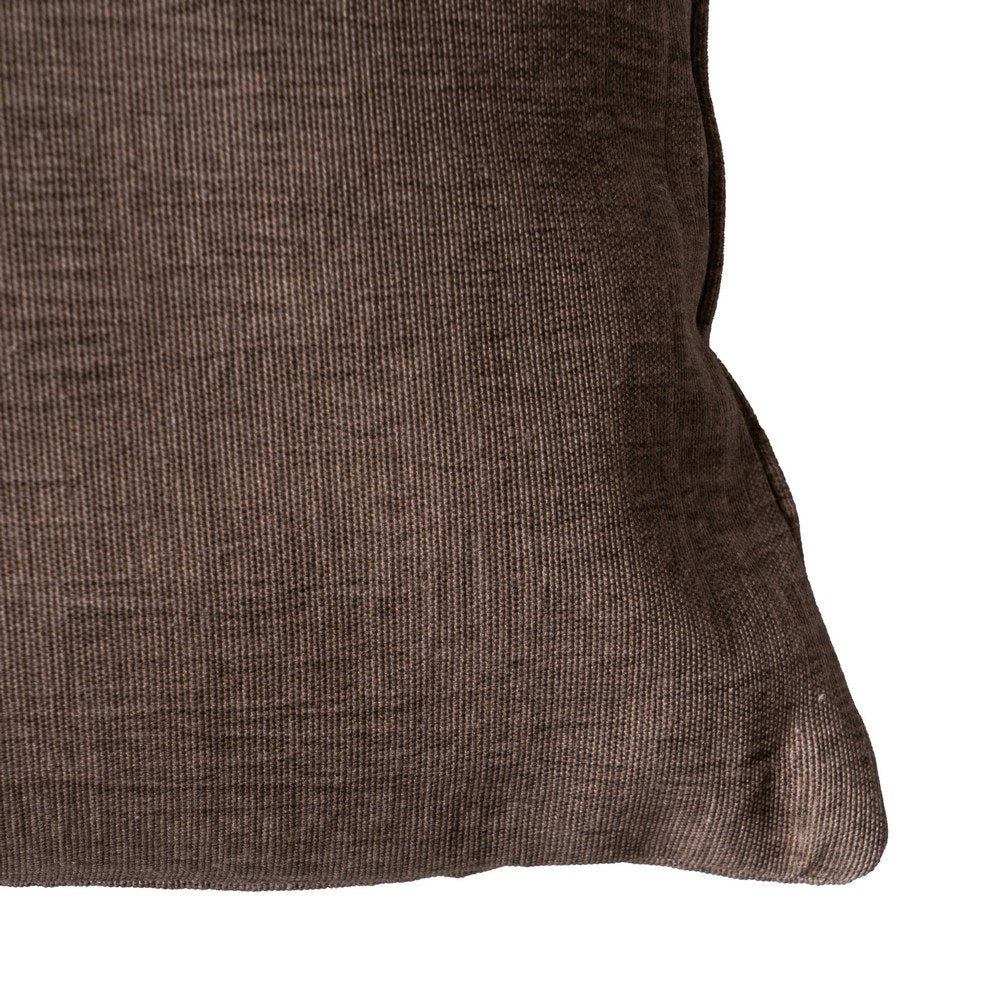 CHOCOLATE COTTON-POLYESTER CUSHION 50 X 30 CM