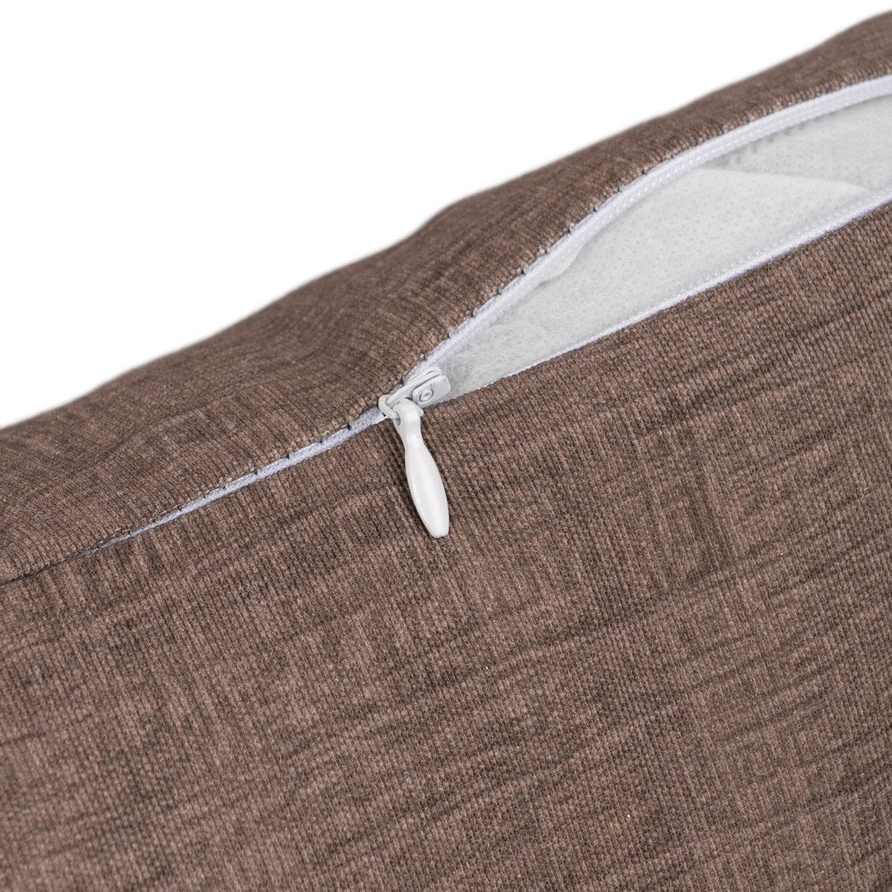 CHOCOLATE COTTON-POLYESTER CUSHION 50 X 30 CM