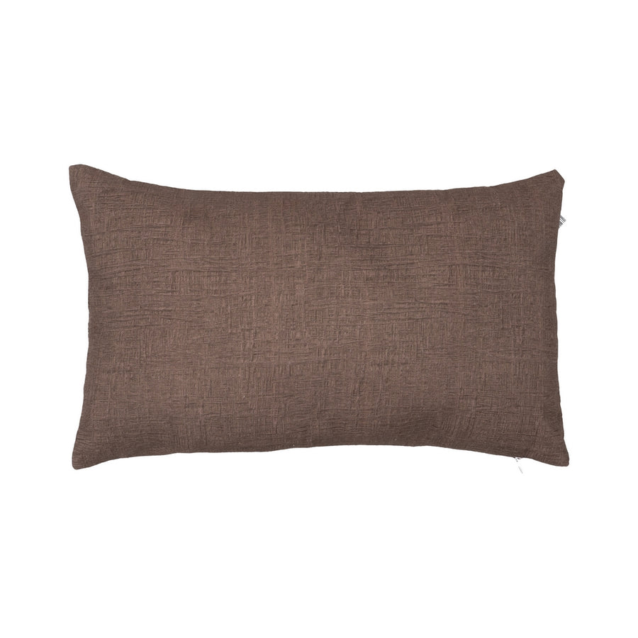 CHOCOLATE COTTON-POLYESTER CUSHION 50 X 30 CM