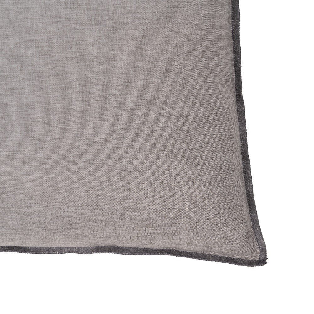 GRAY POLYESTER-COTTON DECORATIVE CUSHION 45 X 45 CM