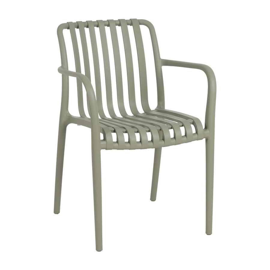 SILLA APILABLE VERDE POLIPROPILENO 56 X 57 X 81 CM