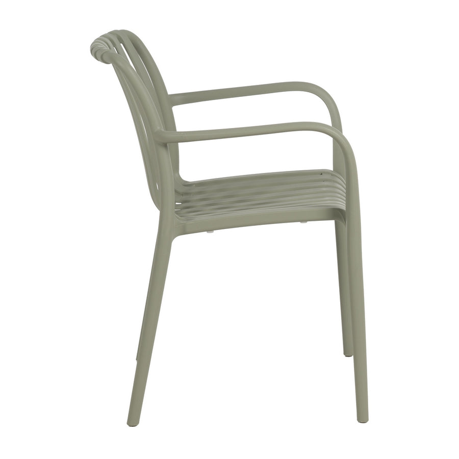SILLA APILABLE VERDE POLIPROPILENO 56 X 57 X 81 CM