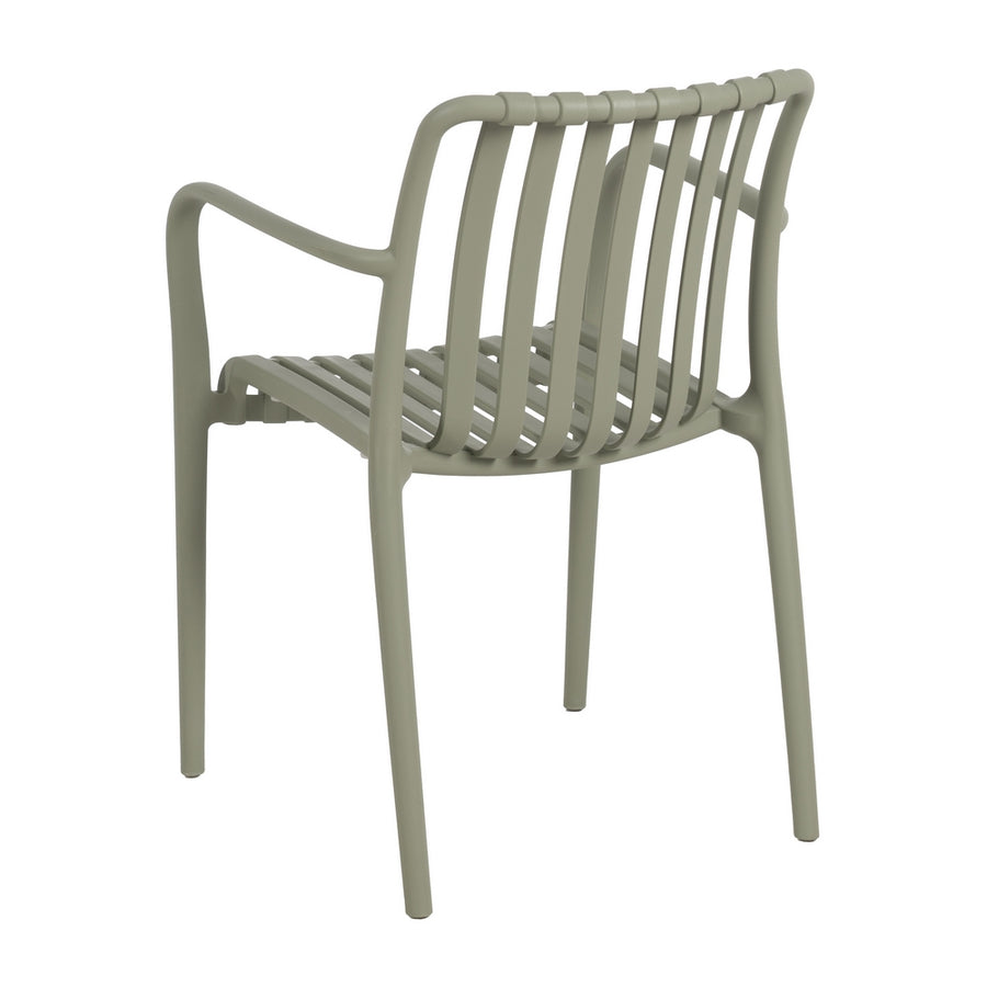 SILLA APILABLE VERDE POLIPROPILENO 56 X 57 X 81 CM