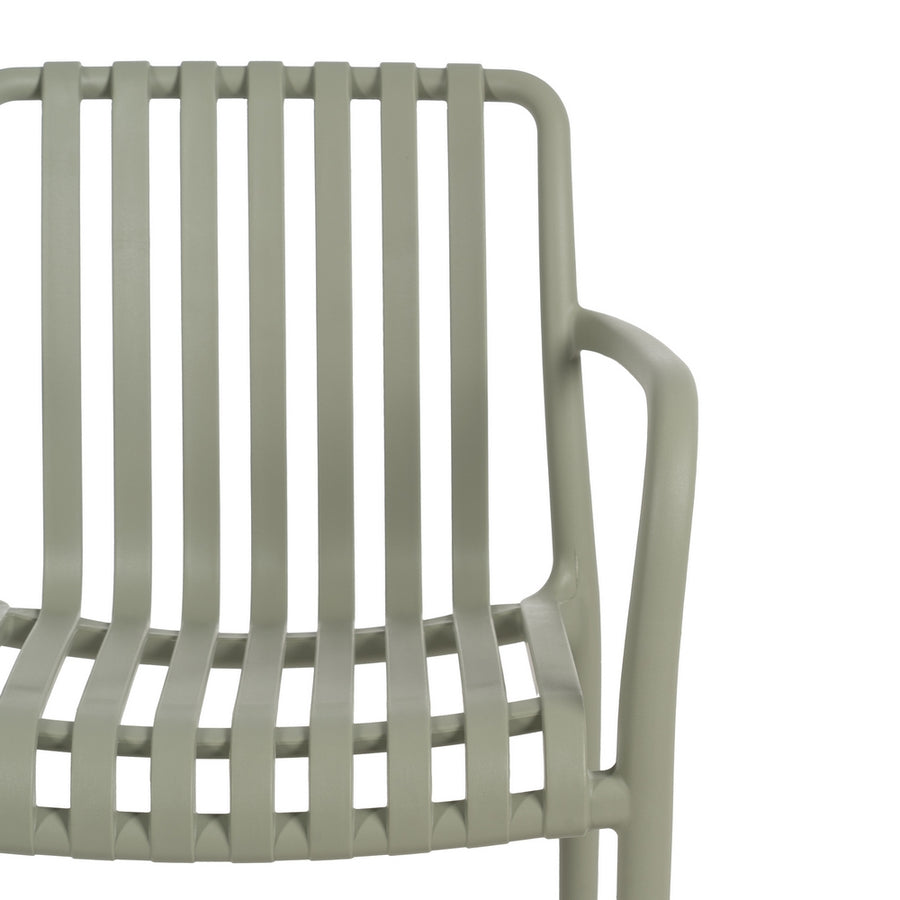 SILLA APILABLE VERDE POLIPROPILENO 56 X 57 X 81 CM