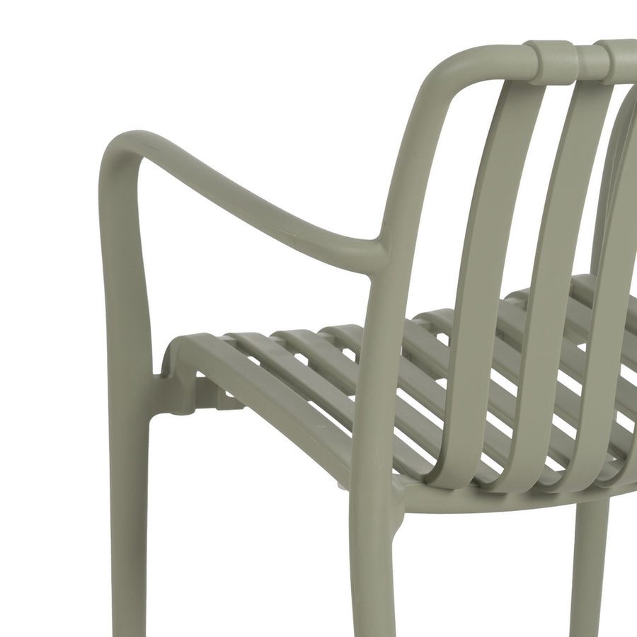 SILLA APILABLE VERDE POLIPROPILENO 56 X 57 X 81 CM