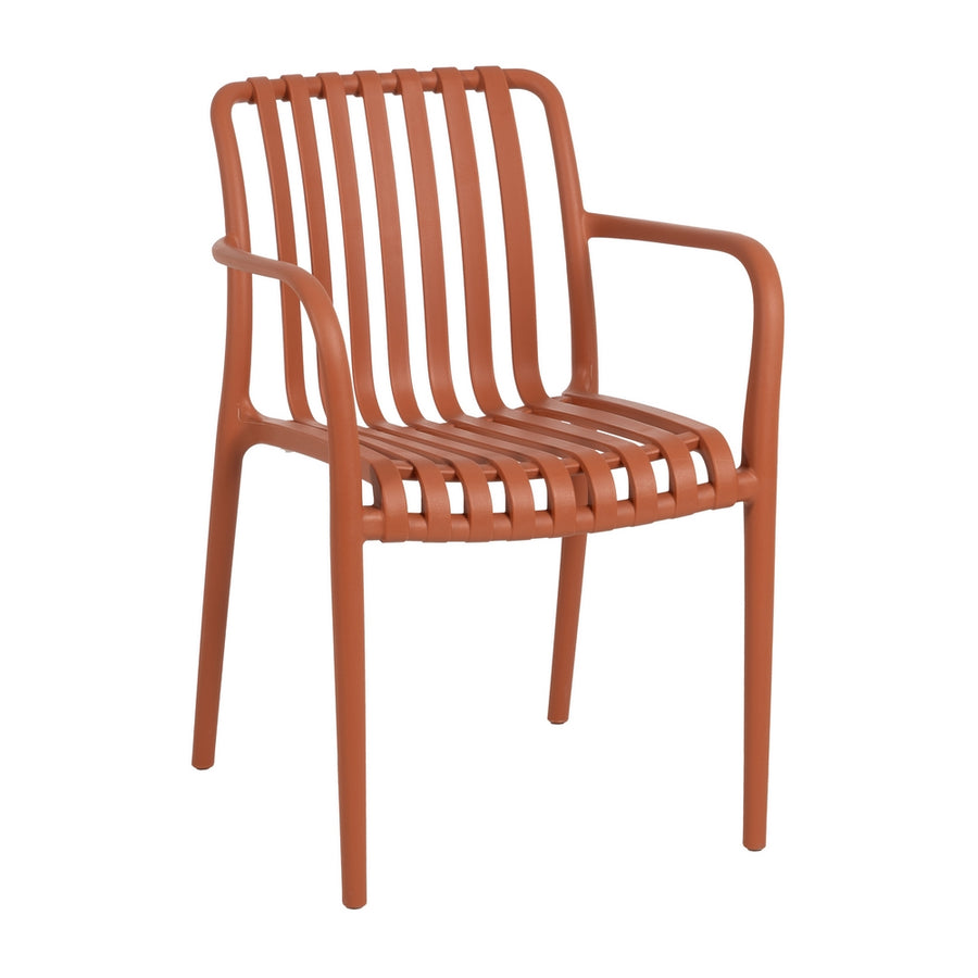 SILLA APILABLE TERRACOTA POLIPROPILENO 56 X 57 X 81 CM