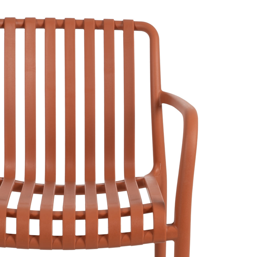SILLA APILABLE TERRACOTA POLIPROPILENO 56 X 57 X 81 CM