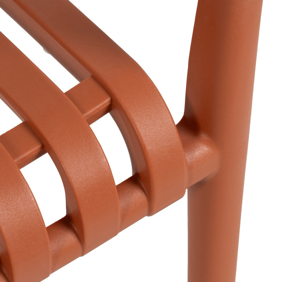 SILLA APILABLE TERRACOTA POLIPROPILENO 56 X 57 X 81 CM