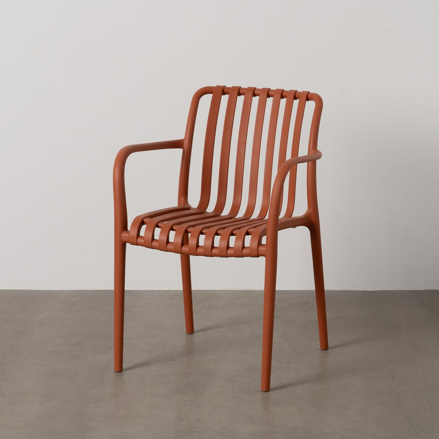 SILLA APILABLE TERRACOTA POLIPROPILENO 56 X 57 X 81 CM
