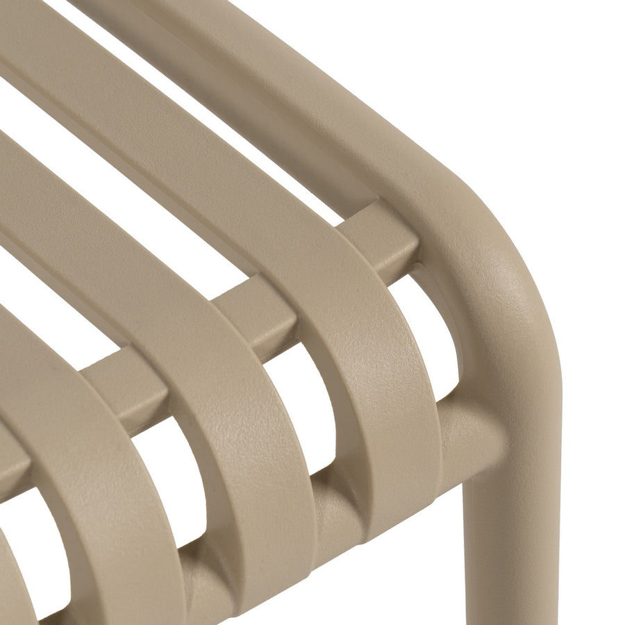 BEIGE STACKABLE POLYPROPYLENE CHAIR 50 X 58 X 80 CM
