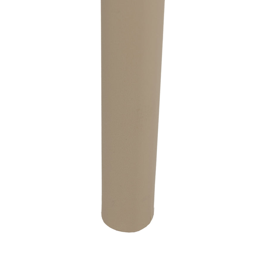 BEIGE STACKABLE POLYPROPYLENE CHAIR 50 X 58 X 80 CM