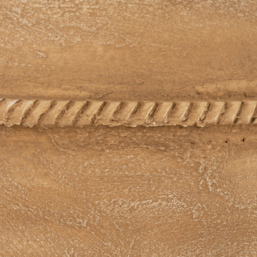 TINAJA BEIGE CERÁMICA DECORACIÓN 27 X 27 X 37 CM