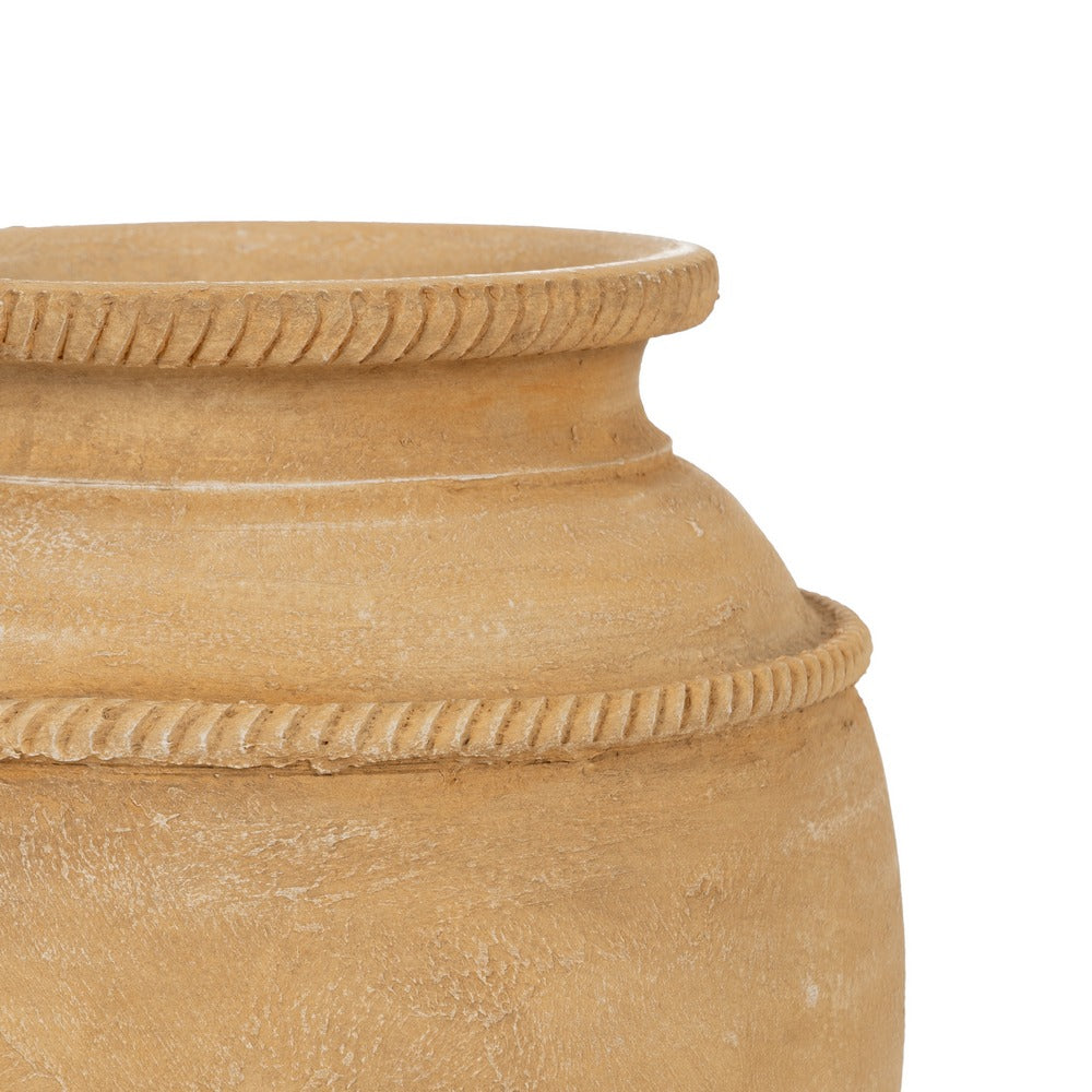 VANILLA CERAMIC JAR DECORATION 27 X 27 X 37 CM