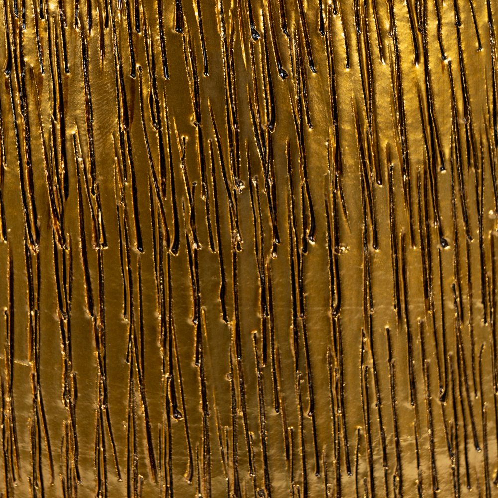 GOLD VASE CERAMIC DECORATION 25 X 25 X 60 CM