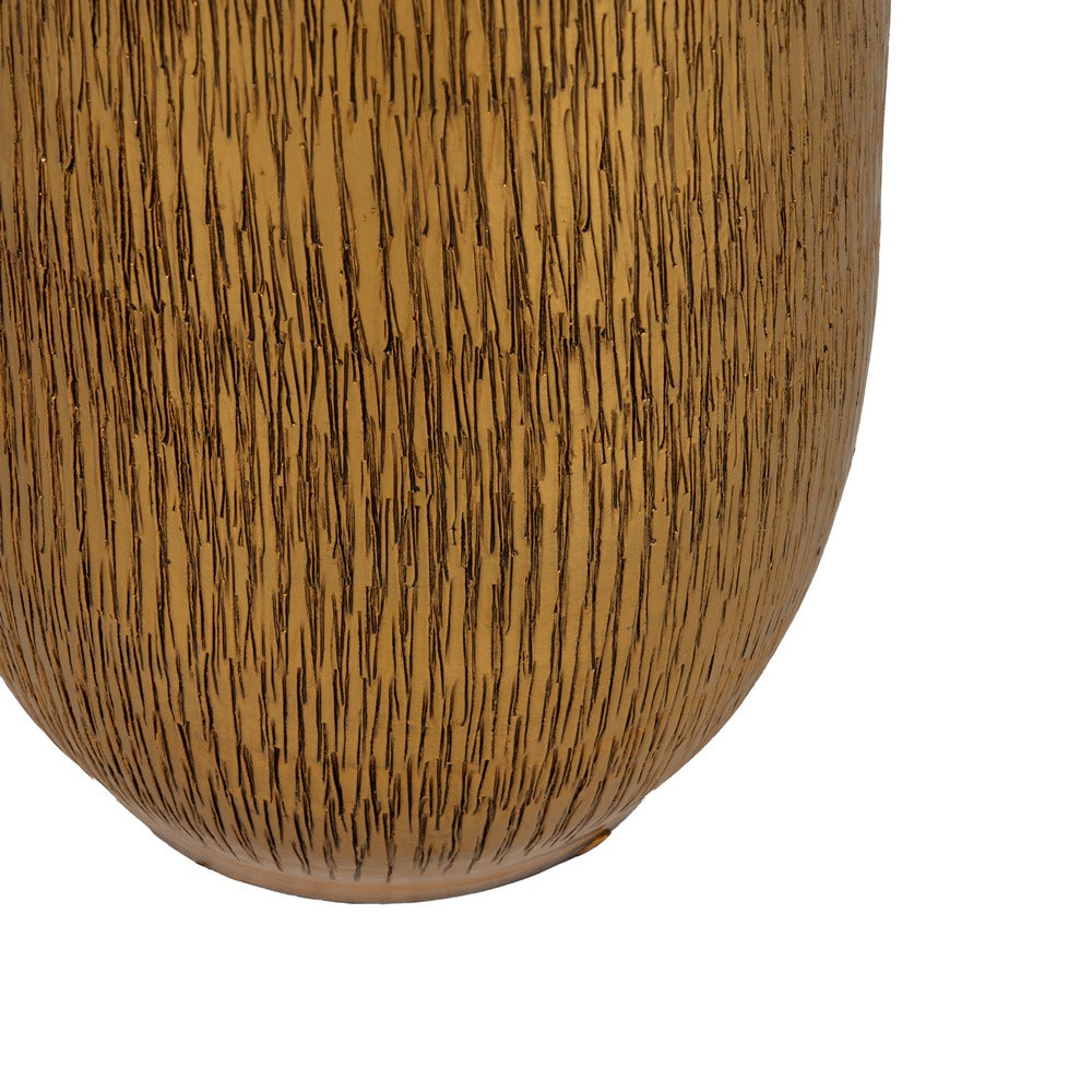 GOLD VASE CERAMIC DECORATION 25 X 25 X 60 CM