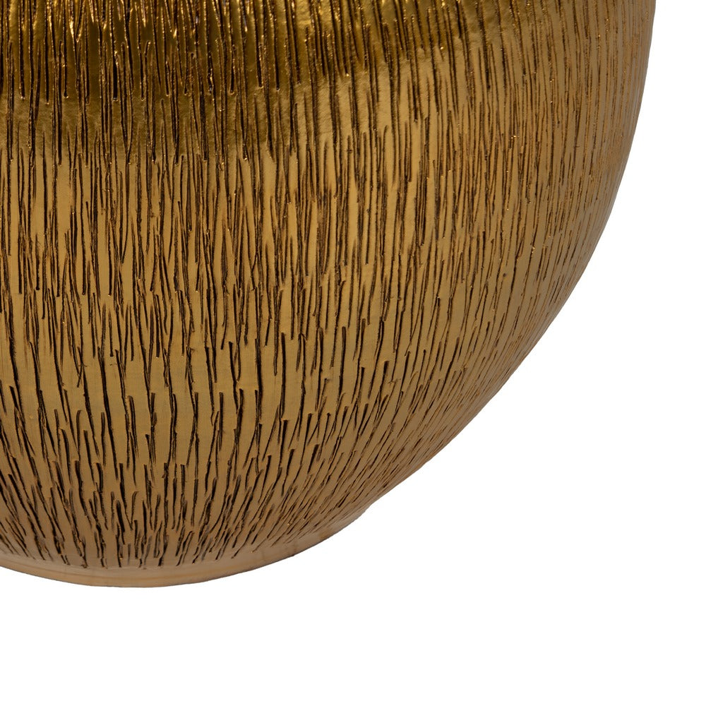 MACETERO ORO CERÁMICA DECORACIÓN 38 X 38 X 40 CM