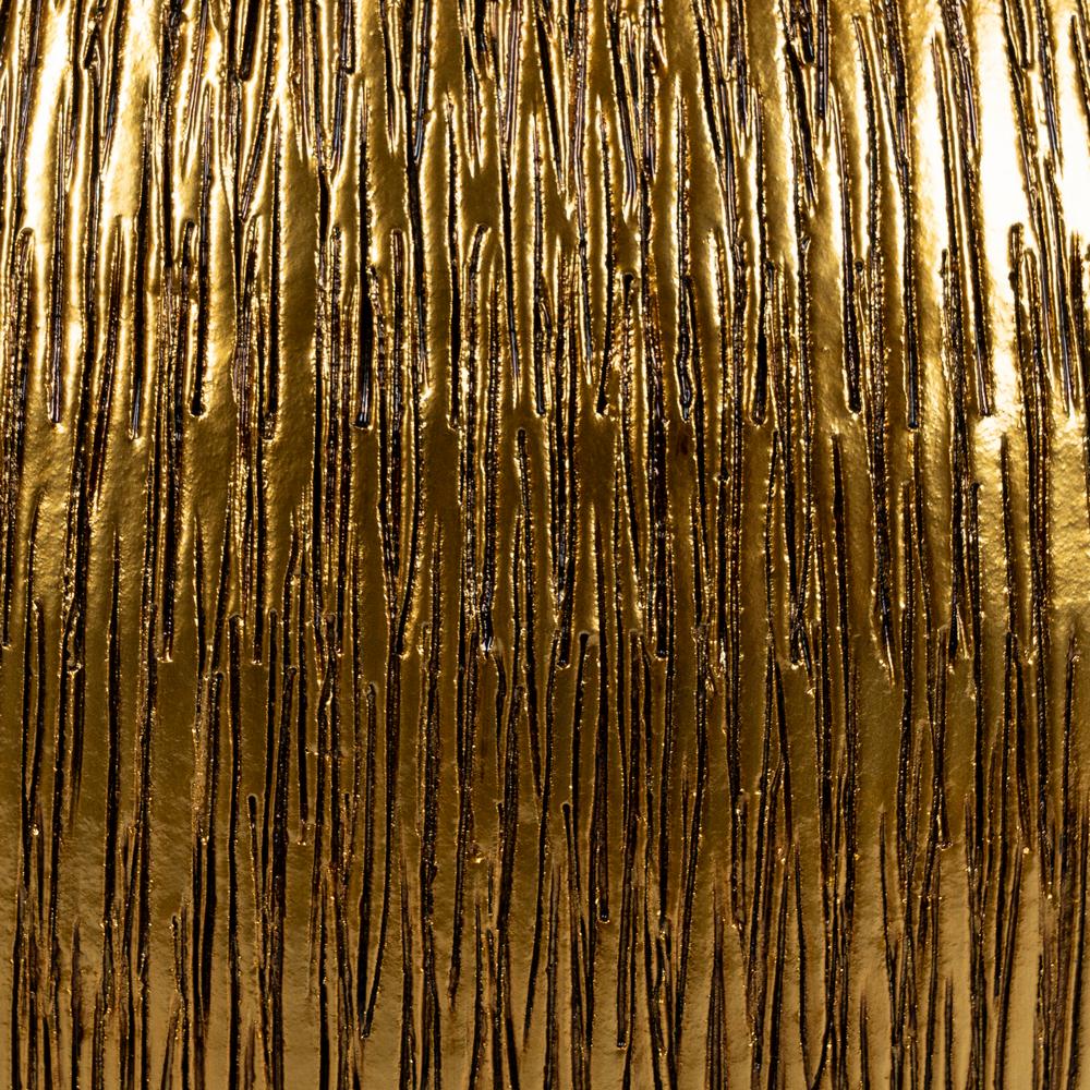 GOLD CERAMIC PLANTER DECORATION 34 X 34 X 50 CM