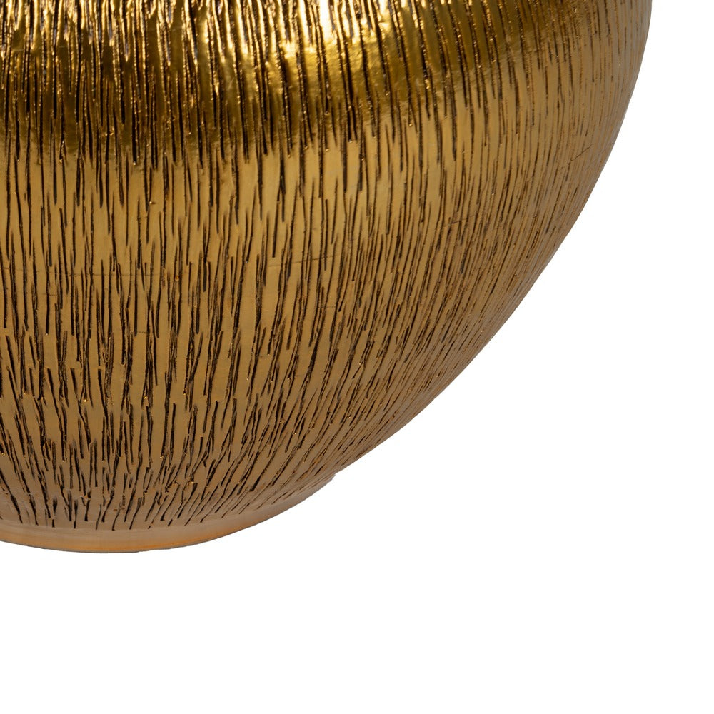MACETERO ORO CERÁMICA DECORACIÓN 30 X 30 X 28 CM