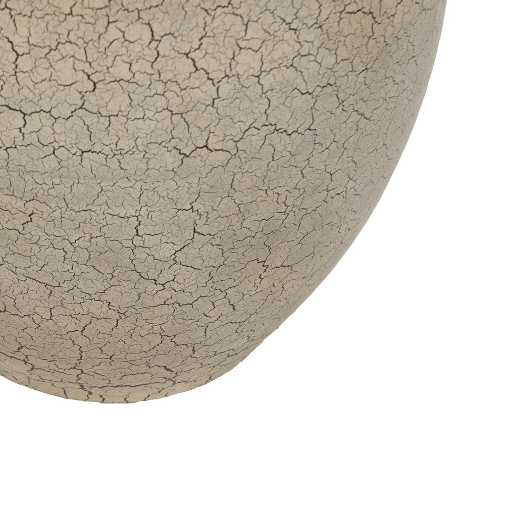 CRACKLED PLANTER CERAMIC DECORATION 35 X 35 X 34 CM