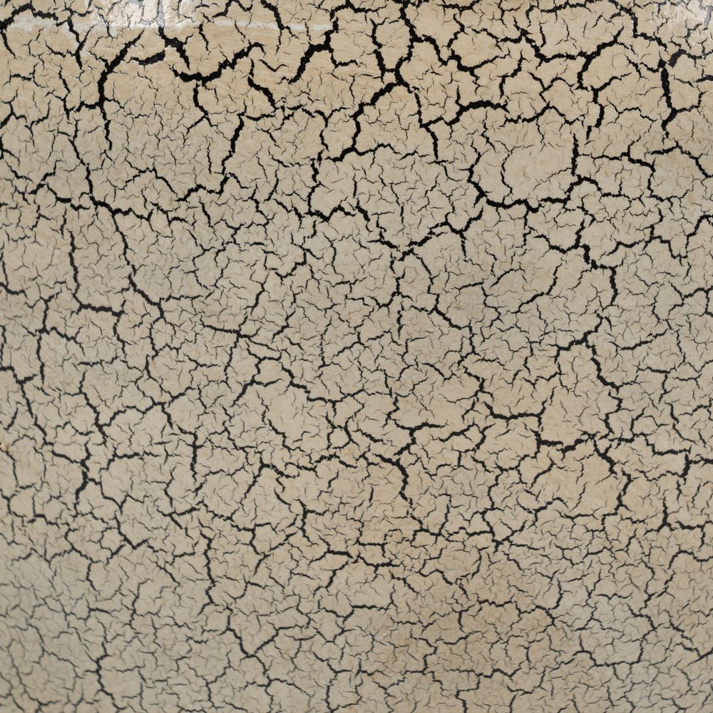 MACETERO CRAQUELADO CERÁMICA DECORACIÓN 30 X 30 X 28 CM