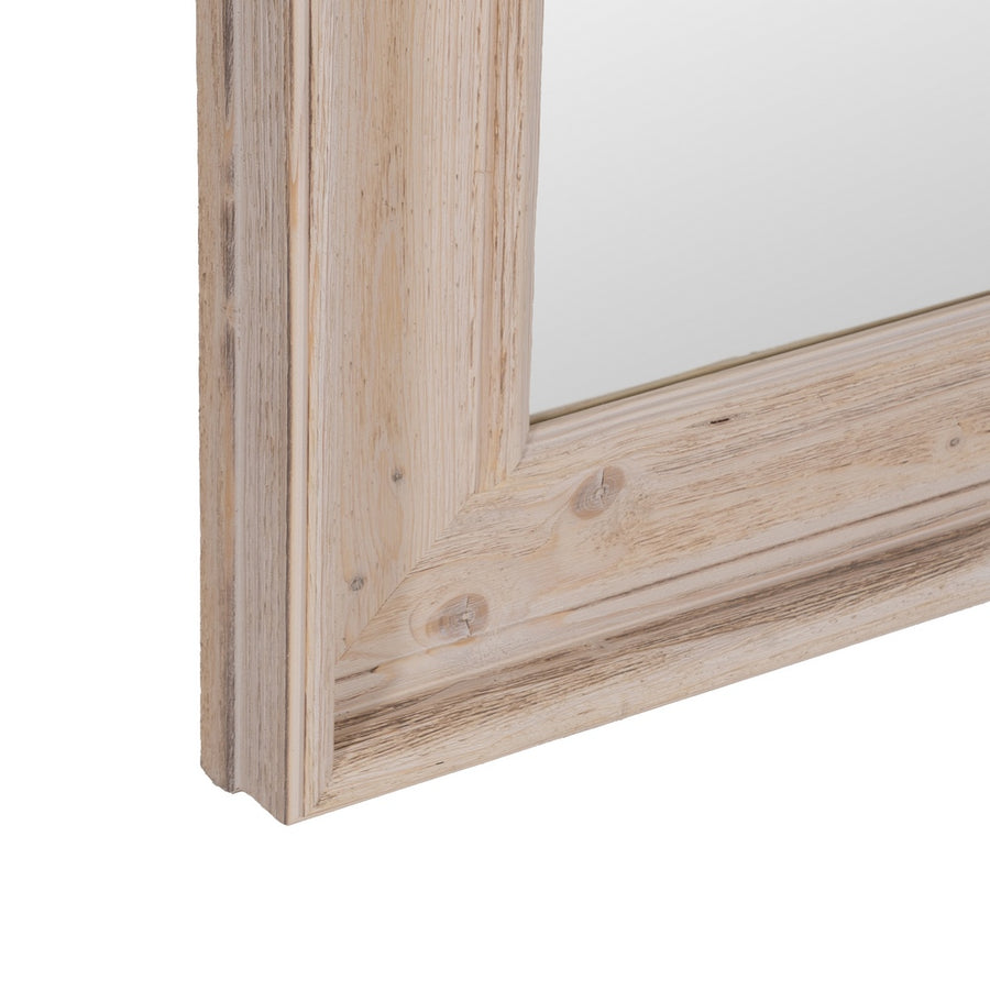 WHITE WOOD DECORATIVE MIRROR 78 X 5.80 X 179 CM