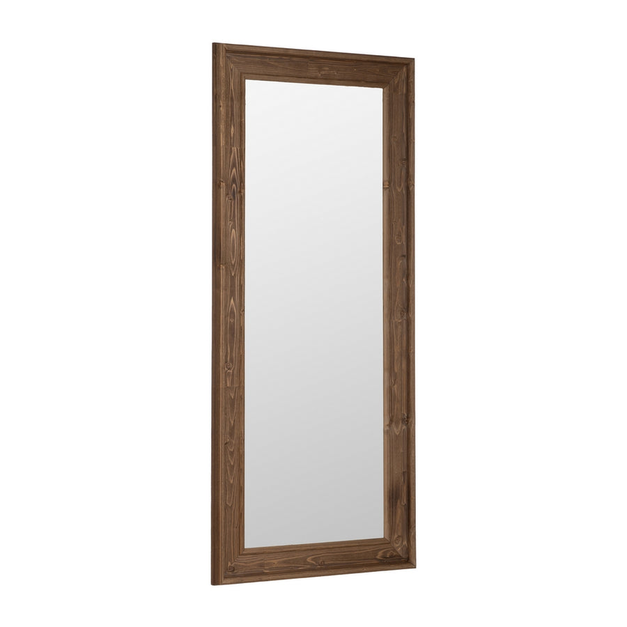 BROWN WOODEN DECORATIVE MIRROR 78 X 5.80 X 179 CM