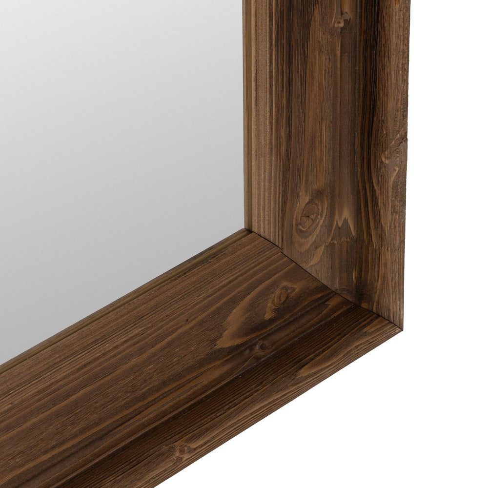 BROWN WOODEN DECORATIVE MIRROR 78 X 5.80 X 179 CM