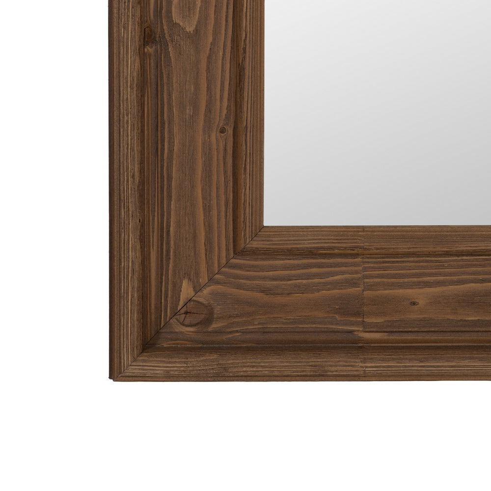 BROWN WOODEN DECORATIVE MIRROR 78 X 5.80 X 179 CM