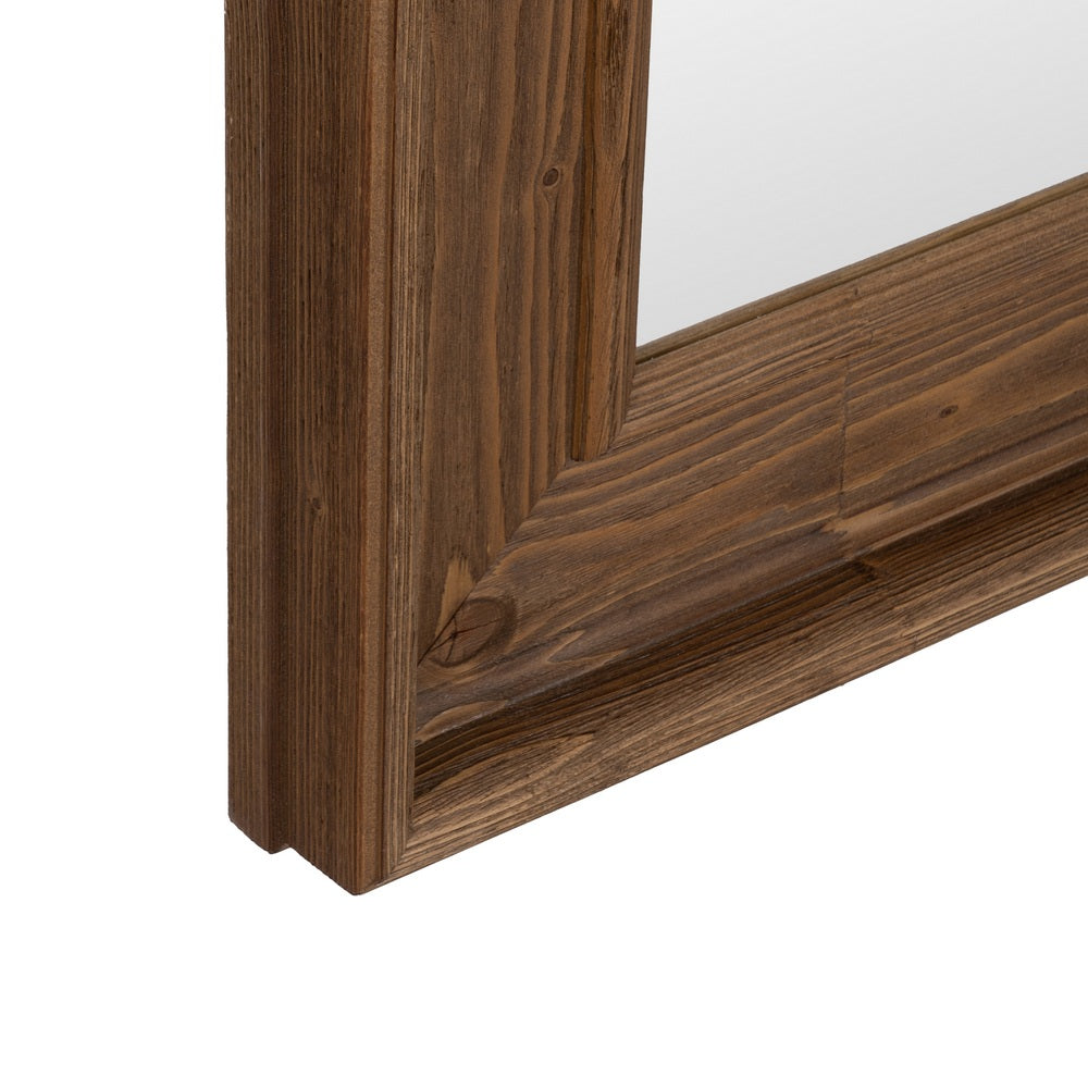BROWN WOODEN DECORATIVE MIRROR 78 X 5.80 X 179 CM