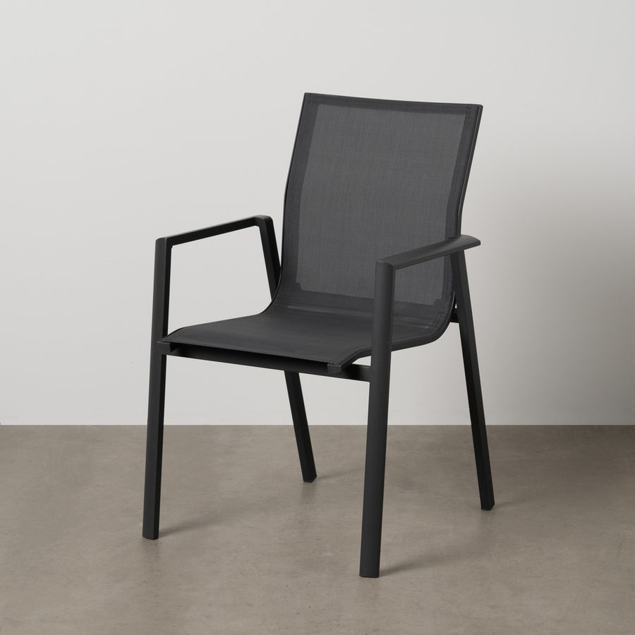 SILLA APILABLE ALUMINIO-TEXTILENO 56,50 X 61,50 X 88,50 CM