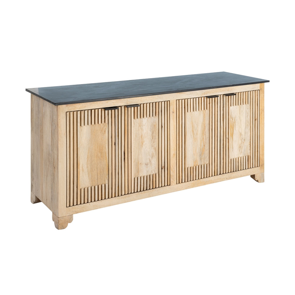 WOOD-MARBLE LIVING ROOM SIDEBOARD 179 X 57 X 90 CM