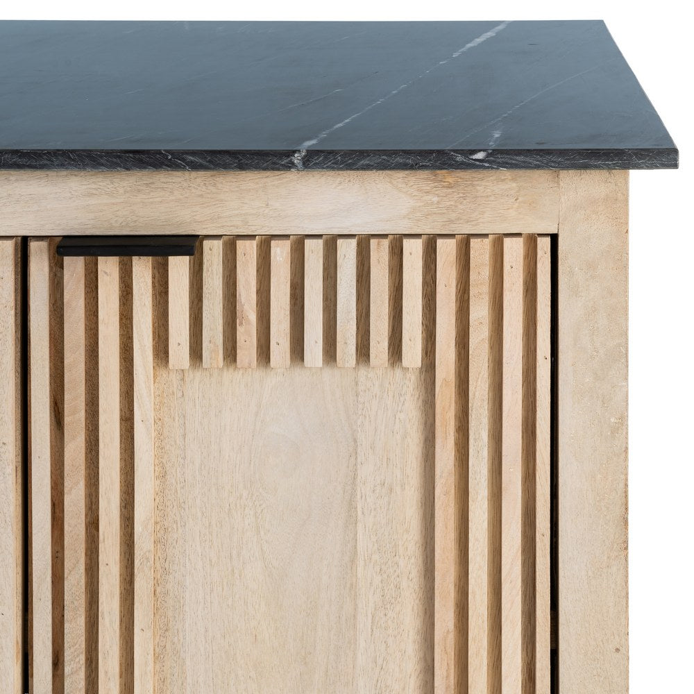 WOOD-MARBLE LIVING ROOM SIDEBOARD 179 X 57 X 90 CM