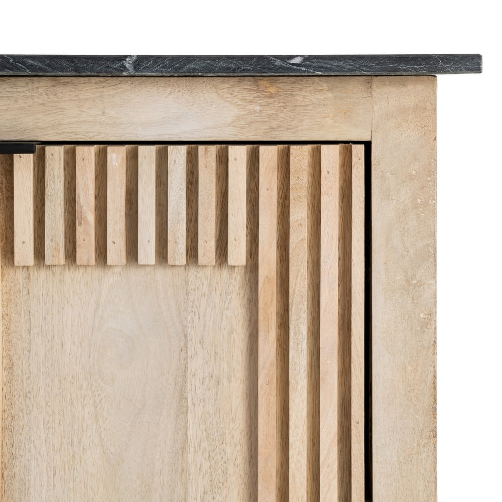 WOOD-MARBLE LIVING ROOM SIDEBOARD 179 X 57 X 90 CM