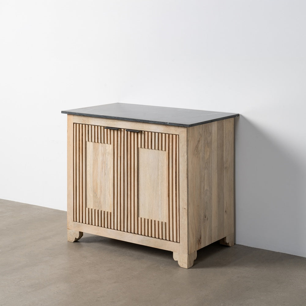 APARADOR MADERA-MÁRMOL SALÓN 95 X 57 X 90 CM