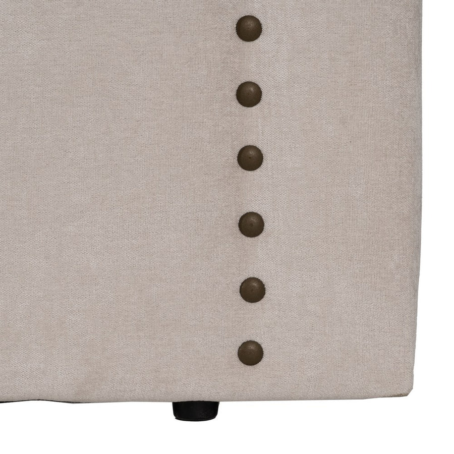 CABECERO CREMA TEJIDO DORMITORIO 165 X 7 X 125 CM