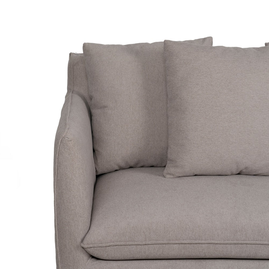 SOFÁ TAUPE TEJIDO SALÓN 197 X 91 X 78 CM