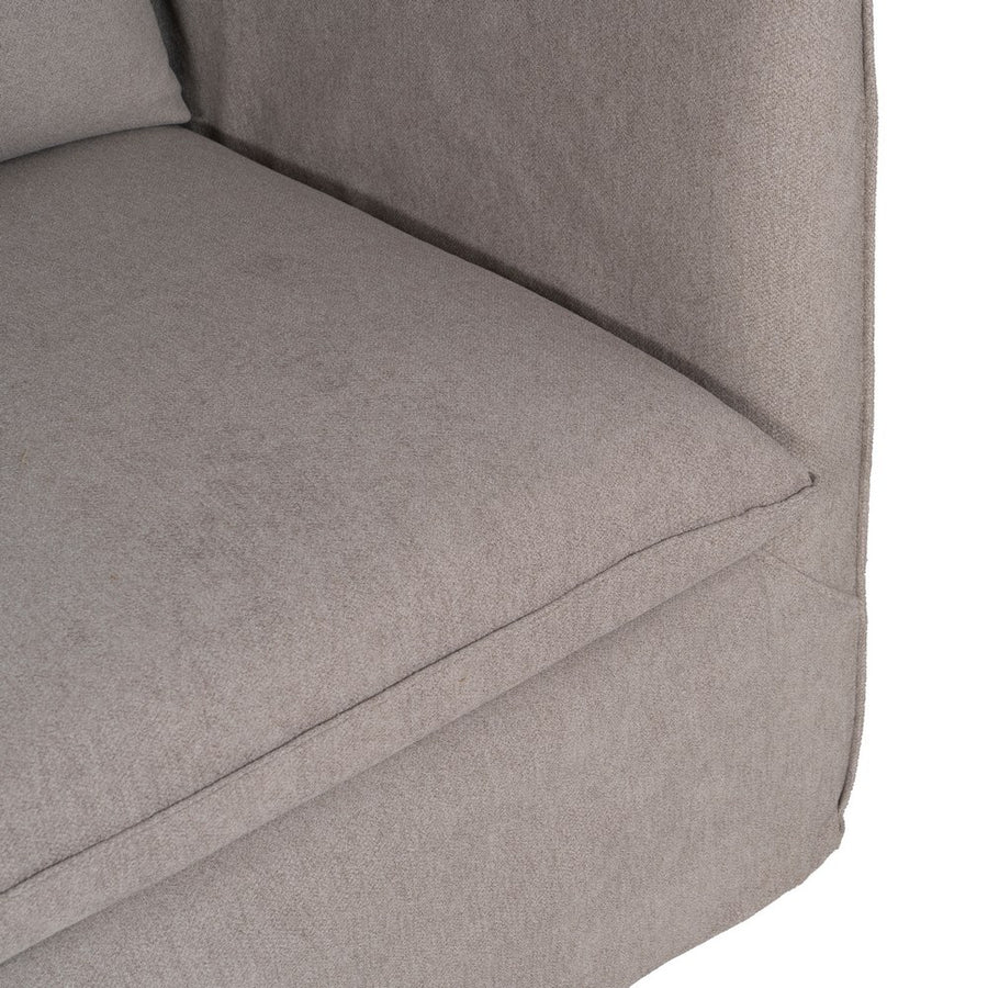 SOFÁ TAUPE TEJIDO SALÓN 197 X 91 X 78 CM