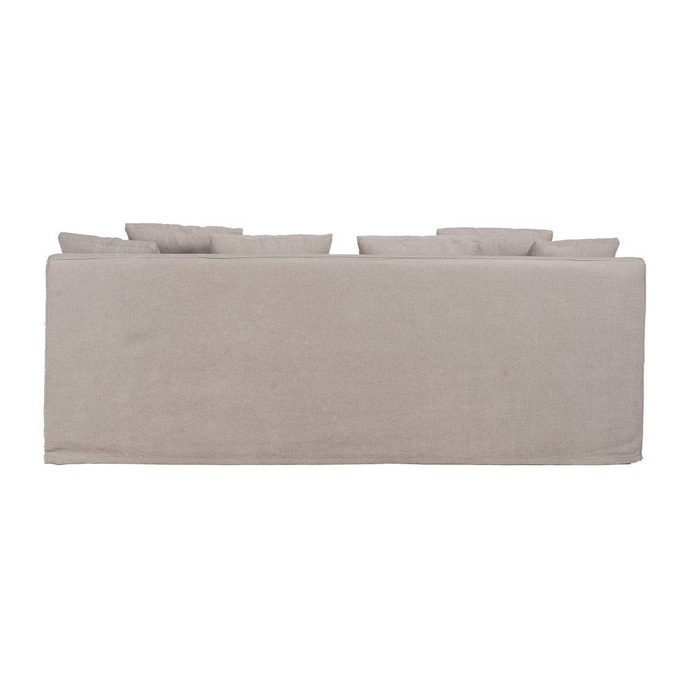 SOFÁ TAUPE TEJIDO SALÓN 237 X 91 X 78 CM