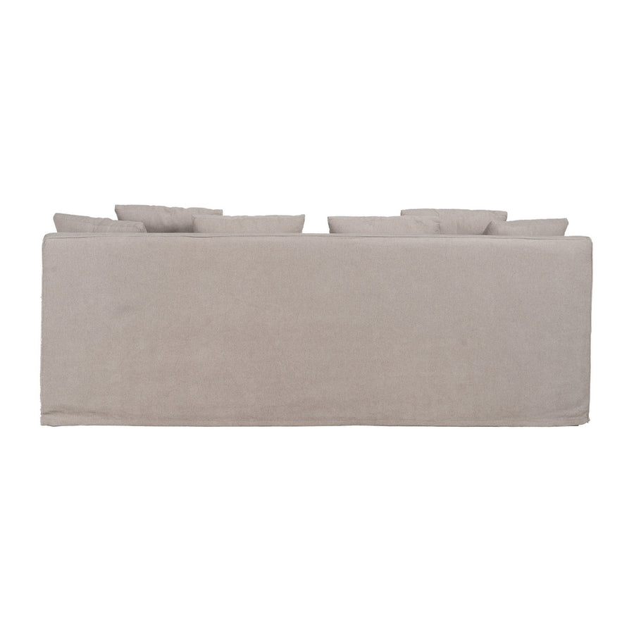 SOFÁ TAUPE TEJIDO SALÓN 237 X 91 X 78 CM