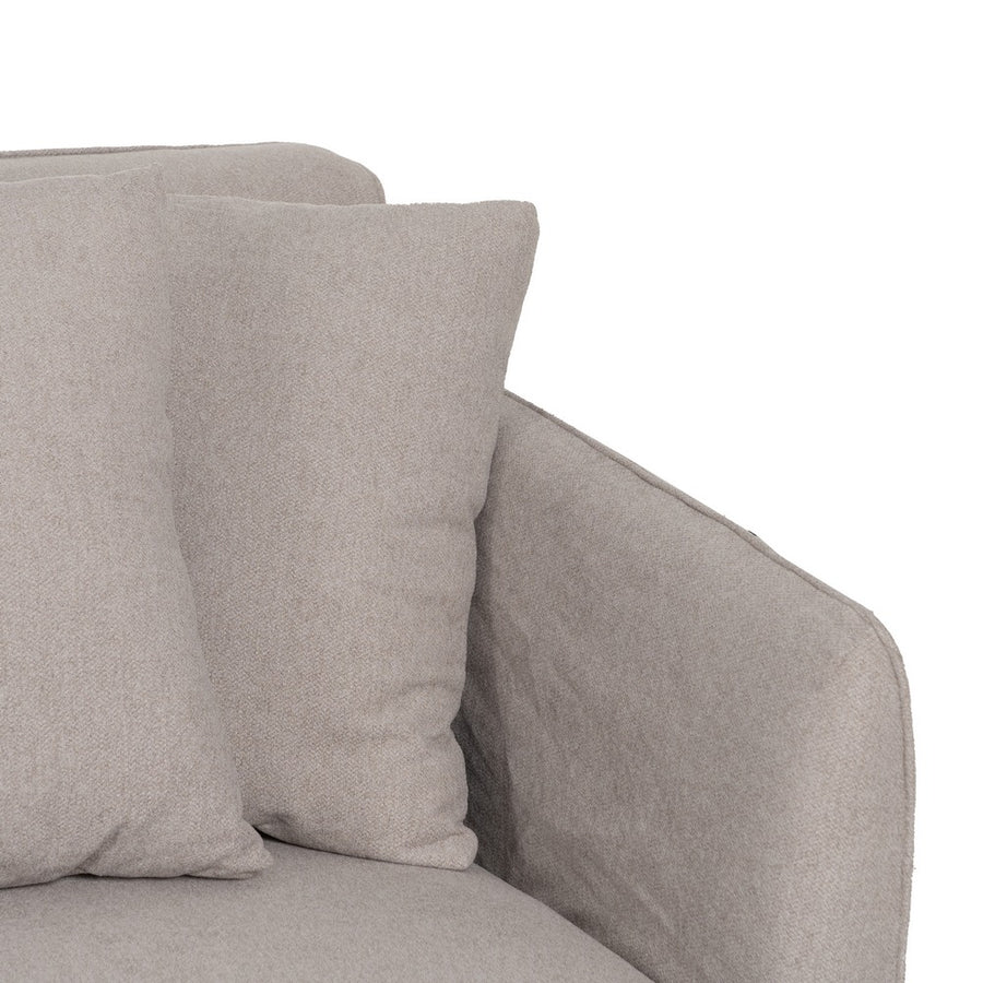 SOFÁ TAUPE TEJIDO SALÓN 237 X 91 X 78 CM