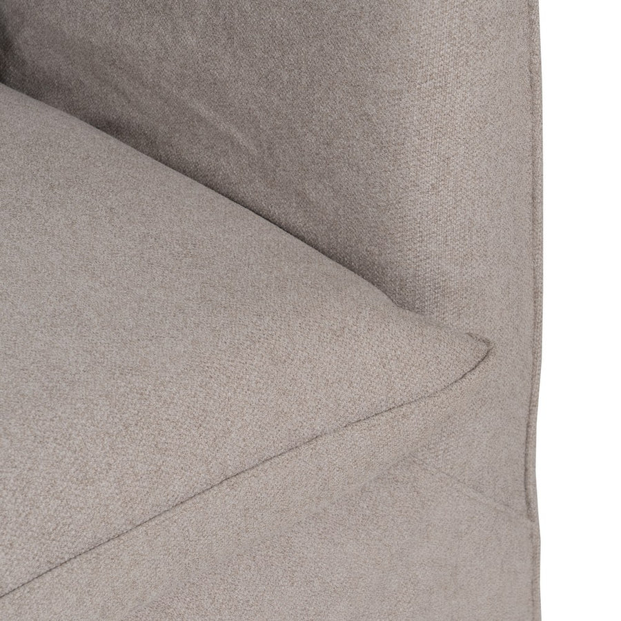 SOFÁ TAUPE TEJIDO SALÓN 237 X 91 X 78 CM