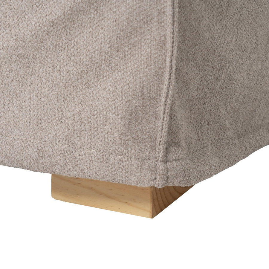 SOFÁ TAUPE TEJIDO SALÓN 237 X 91 X 78 CM