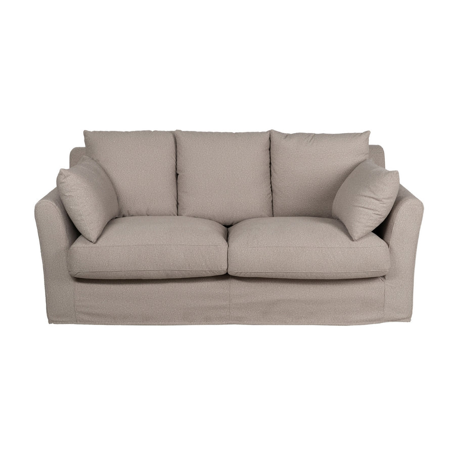 SOFÁ BEIGE TEJIDO SALÓN 200 X 102 X 100 CM