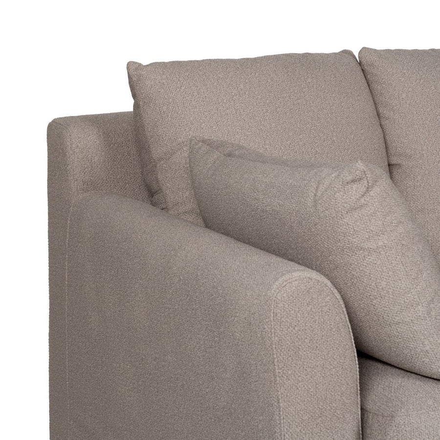 SOFÁ BEIGE TEJIDO SALÓN 200 X 102 X 100 CM