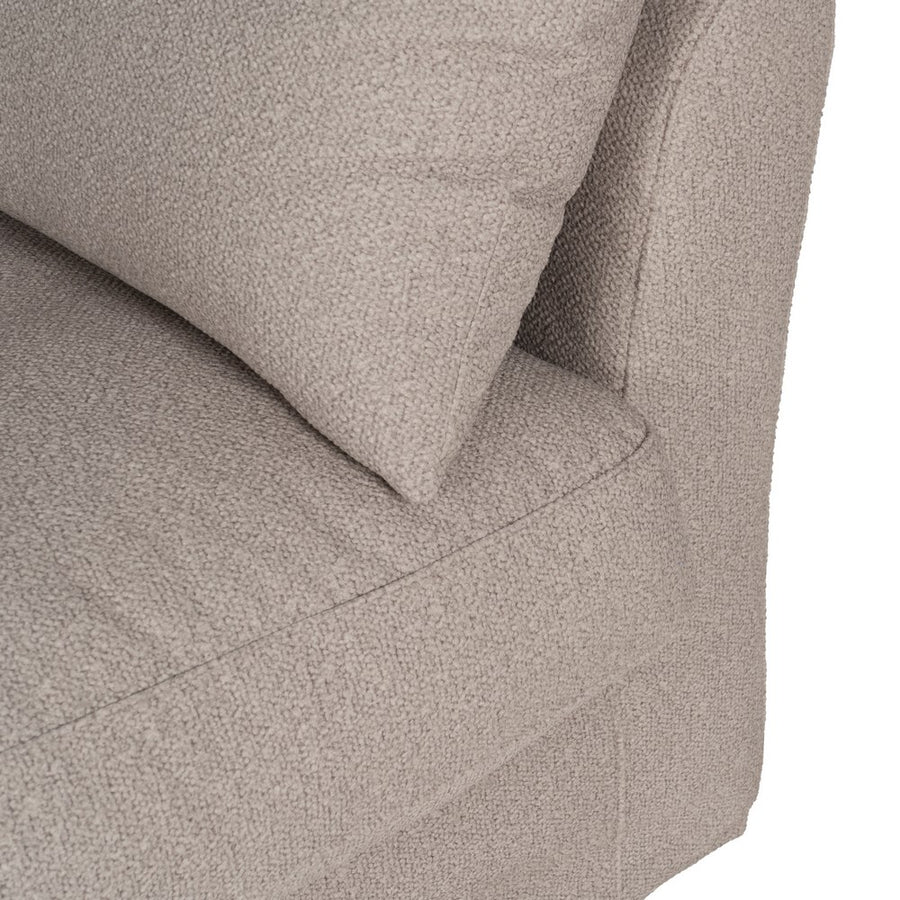 SOFÁ BEIGE TEJIDO SALÓN 200 X 102 X 100 CM