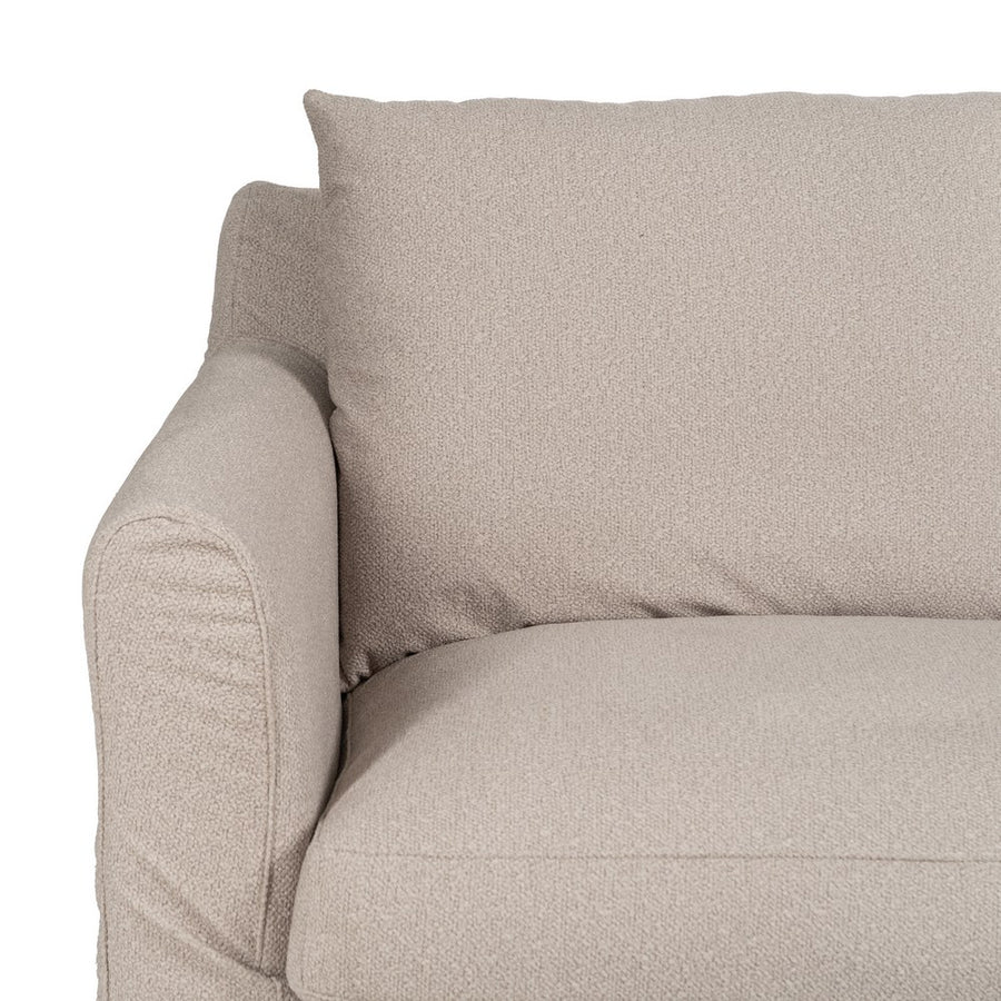 SOFÁ BEIGE TEJIDO SALÓN 245 X 102 X 100 CM